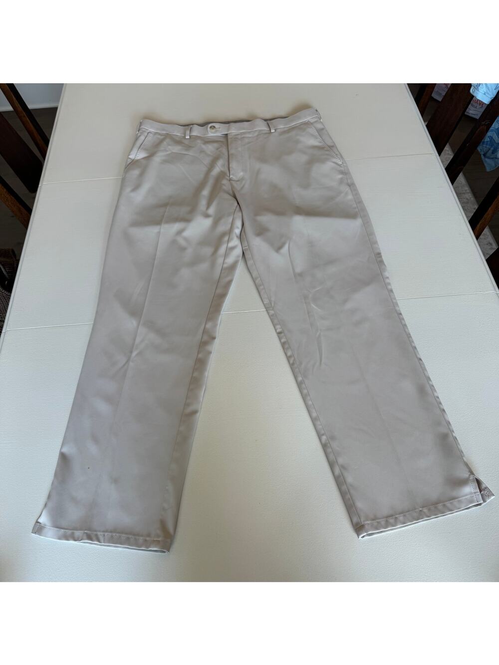 Peter Millar Crown Sport Men's Khaki Performance Trouser Durham High Drape 38/32